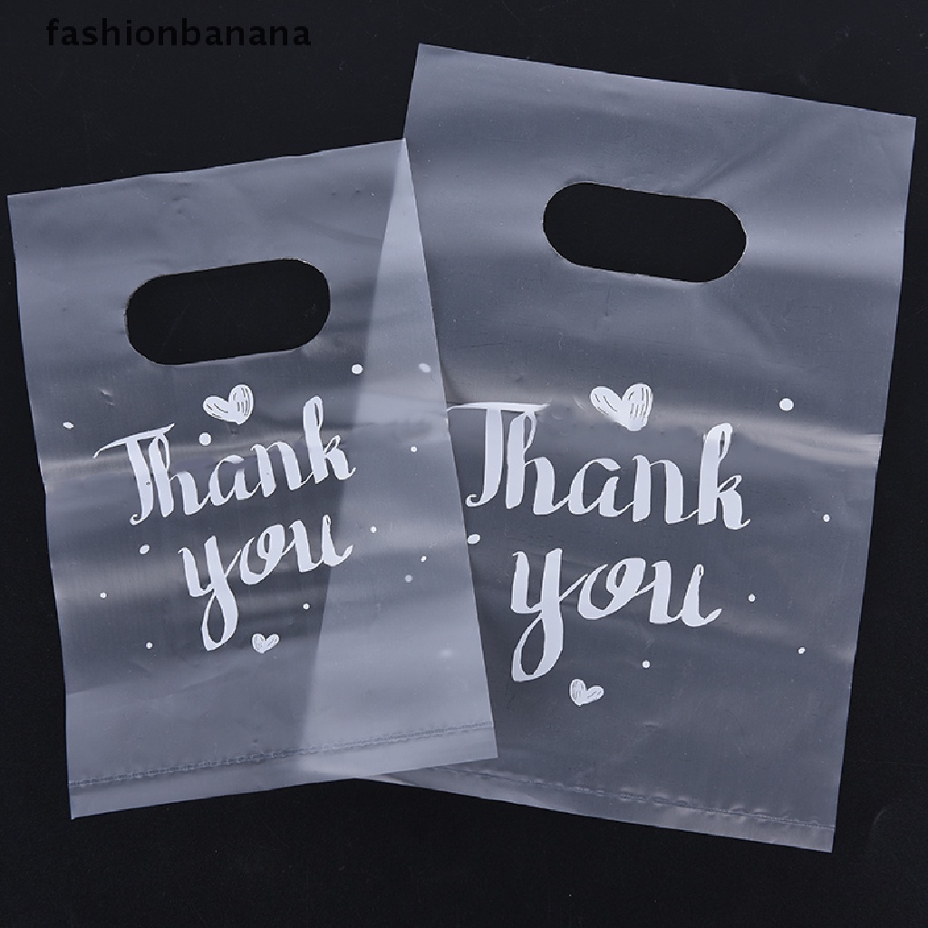 100Pcs Mini Thank you Plastic Gift Bags Wedding Candy Bags Shopping ...