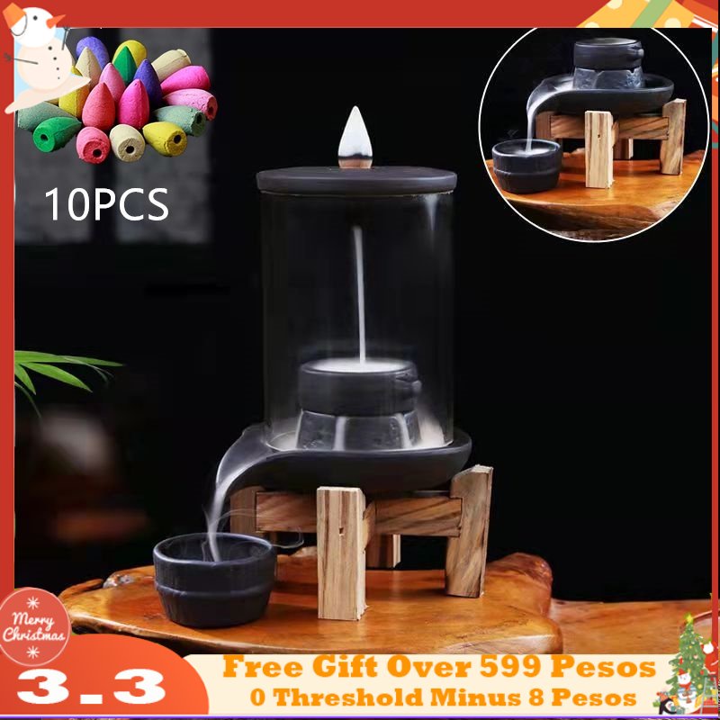 SWL Incense Burner/Backflow Incense Burner + 10pc Backflow Incense