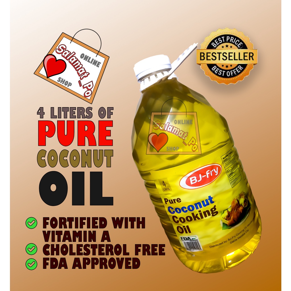 BJFry Coconut Oil 4 Liters Shopee Philippines