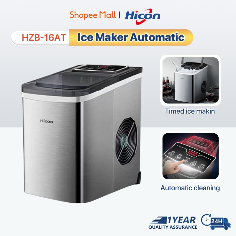 Hicon New Upgrade Portable Ice Maker Machine Automatic Household Touch