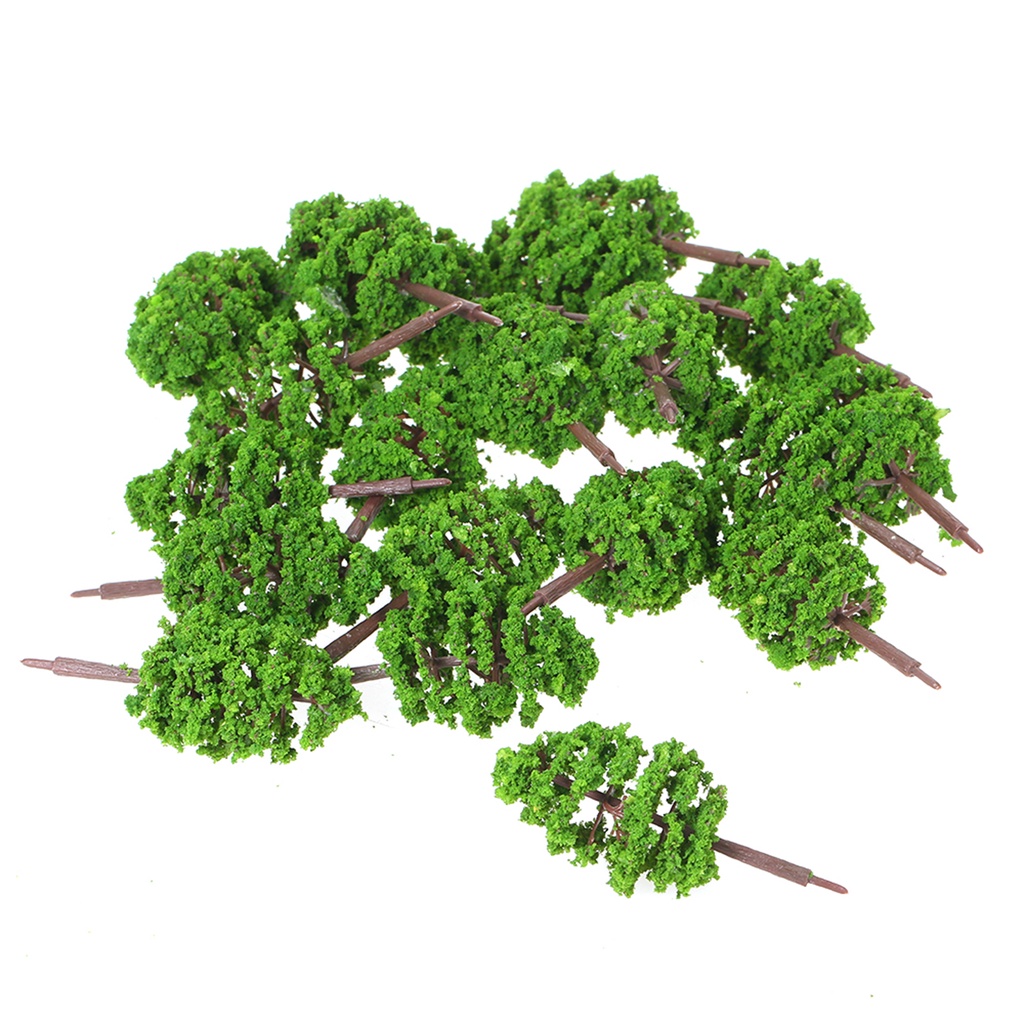 20 Pcs 70mm Scale Architectural Model Trees Railroad Layout Garden ...
