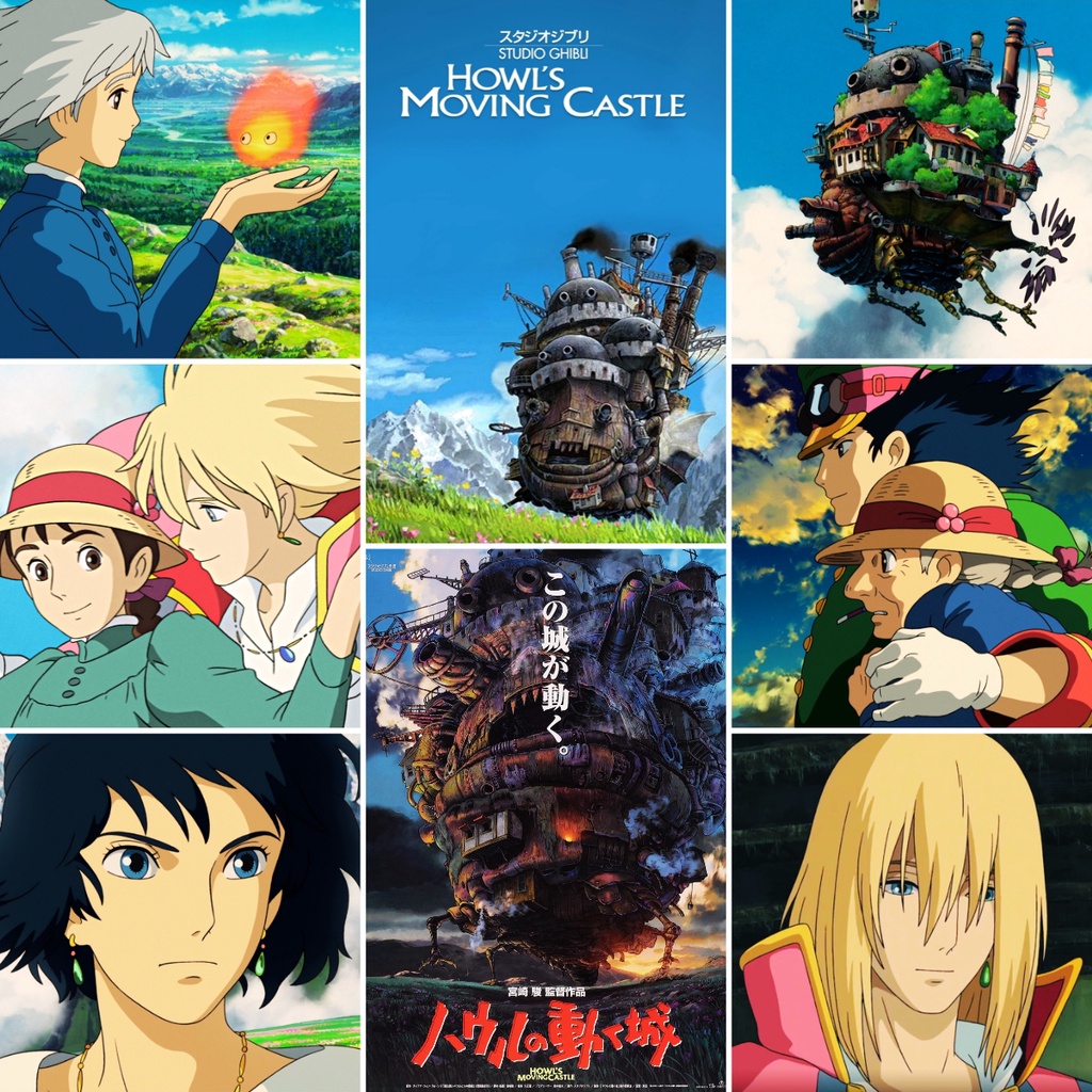 Howl’s Moving Castle Anime Movie Poster A4 Size | Shopee Philippines