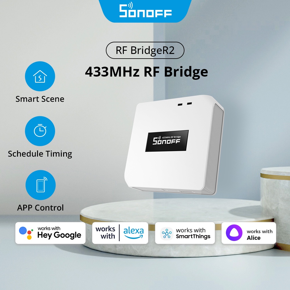 SONOFF RF Bridge R2 433Mhz Smart Hub Smart Home Gateway Motion Sensor ...