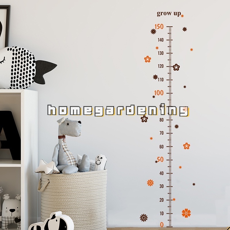 Cartoon Height Measure for Kids Rooms Child Growth Ruler Chart Nursery ...