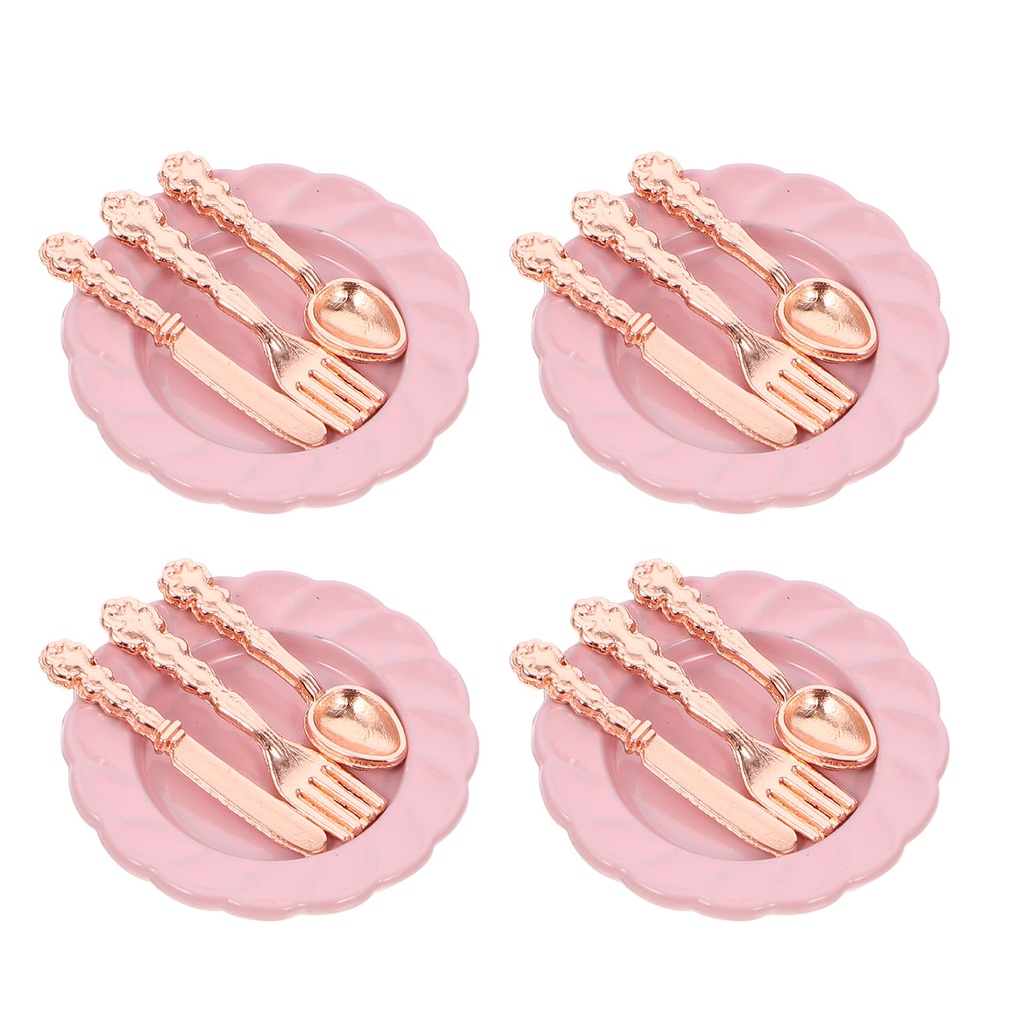 My Little Plate & Fork Set - Clay main image 1