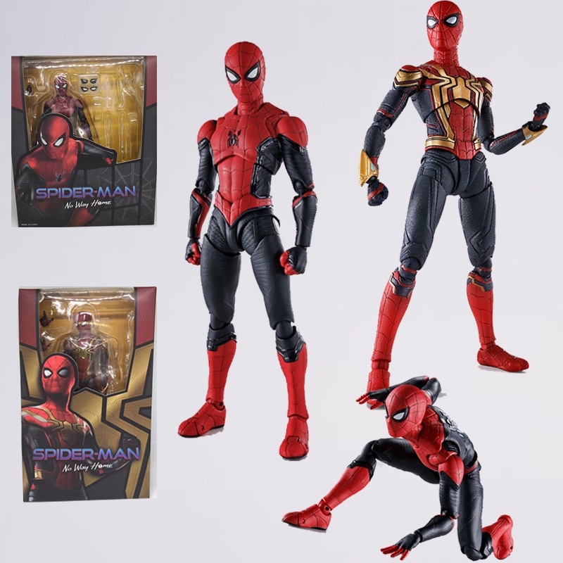 SHFiguarts Spiderman Action Figure Mafex Spider Man PS4 Action Figure ...