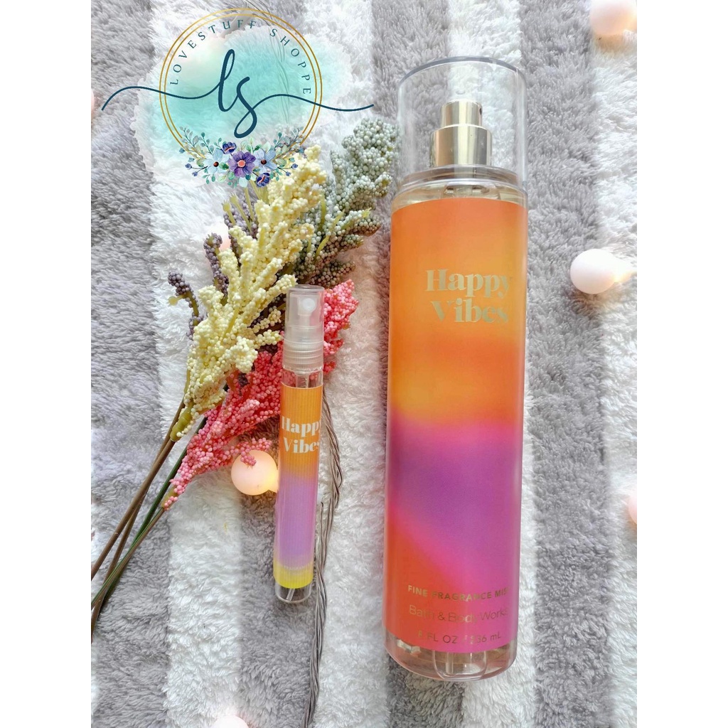 10ml Decant Bath and Body Works Happy Vibes (USA) Shopee Philippines
