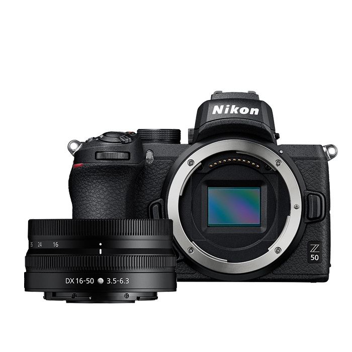 Nikon Z50 DXFormat Mirrorless Camera Body w/ NIKKOR Z DX 1650mm f/3.5