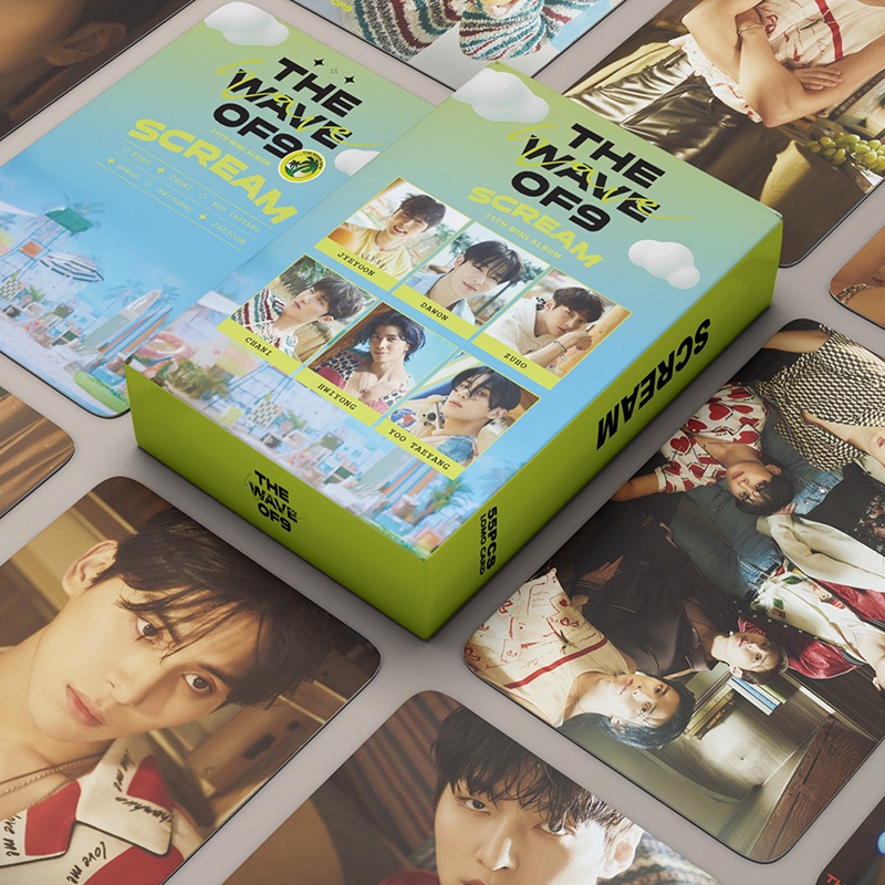 55pcs/box SF9 Album THE WAVE OF9 SCREAM Photocards ROWOON CHANI TAEYANG ...