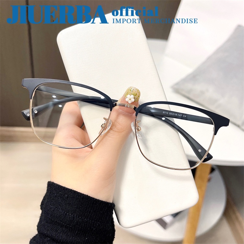 Jiuerba New Classic Metal Vintage Style Rectangular Eyeglasses Frame