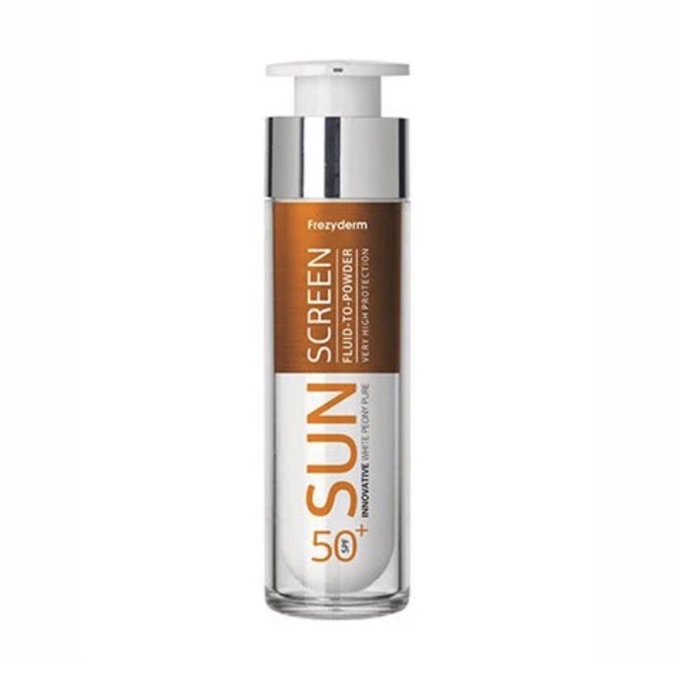 Frezyderm Sunscreen Fluid To Powder SPF50+ 50ml Face Fluid Cream 1152