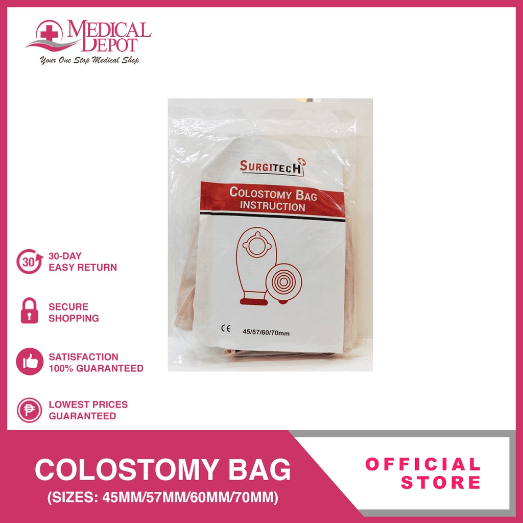 COLOSTOMY BAG (sizes 45mm/57mm/60mm/70mm) Shopee Philippines