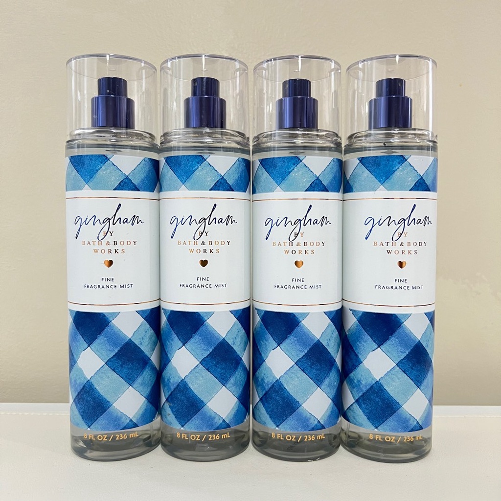 Gingham Blue Bath & body works Fragrance mist with US Barcode 236ml