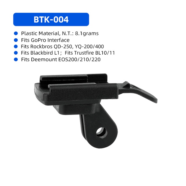 Bicycle Front Light Holder Lamp Bracket Camera Stand for GoPro Unibody