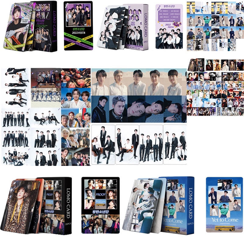 55pcs/set KPOP BTS Photocards Bangtan Boys BT21 YET TO COME LOMO Card ...