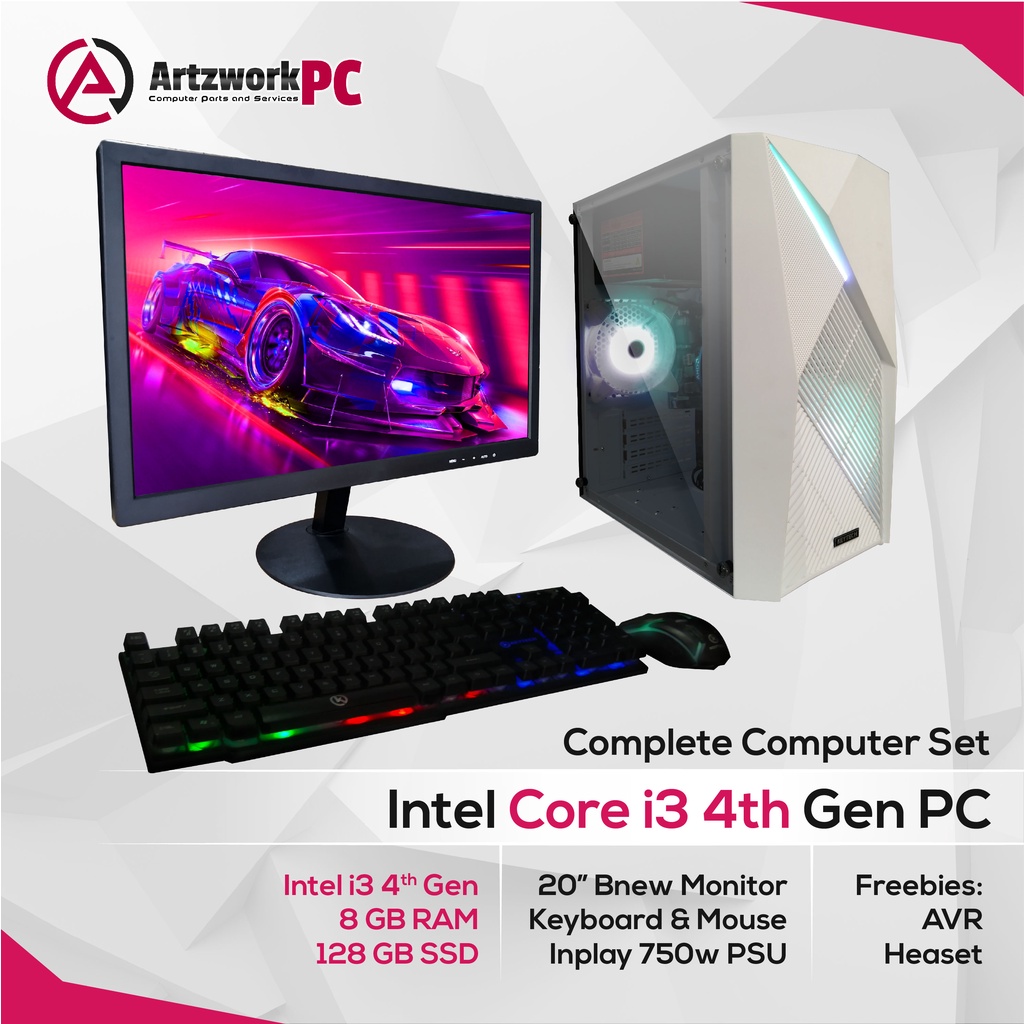 Intel Core i3 4th Generation Complete Computer Set Shopee Philippines