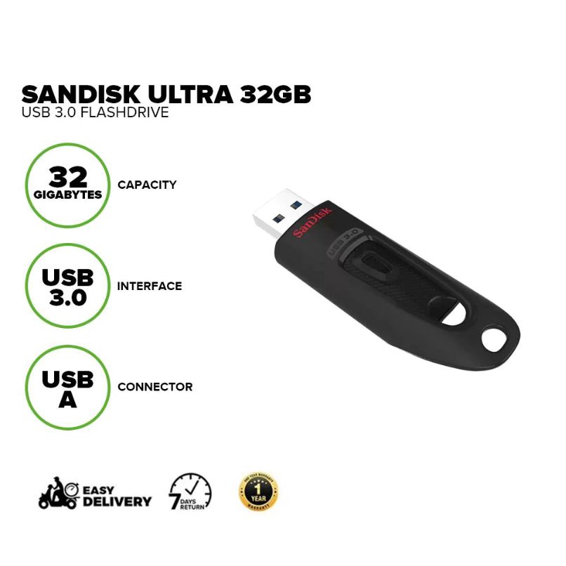 EasyPC| Sandisk Ultra 32gb Usb 3.0 flashdrive | Shopee Philippines