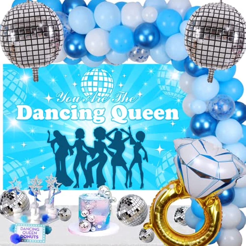 JOYMEMO You are the Dancing Queen Bachelorette Party Decorations, Disco