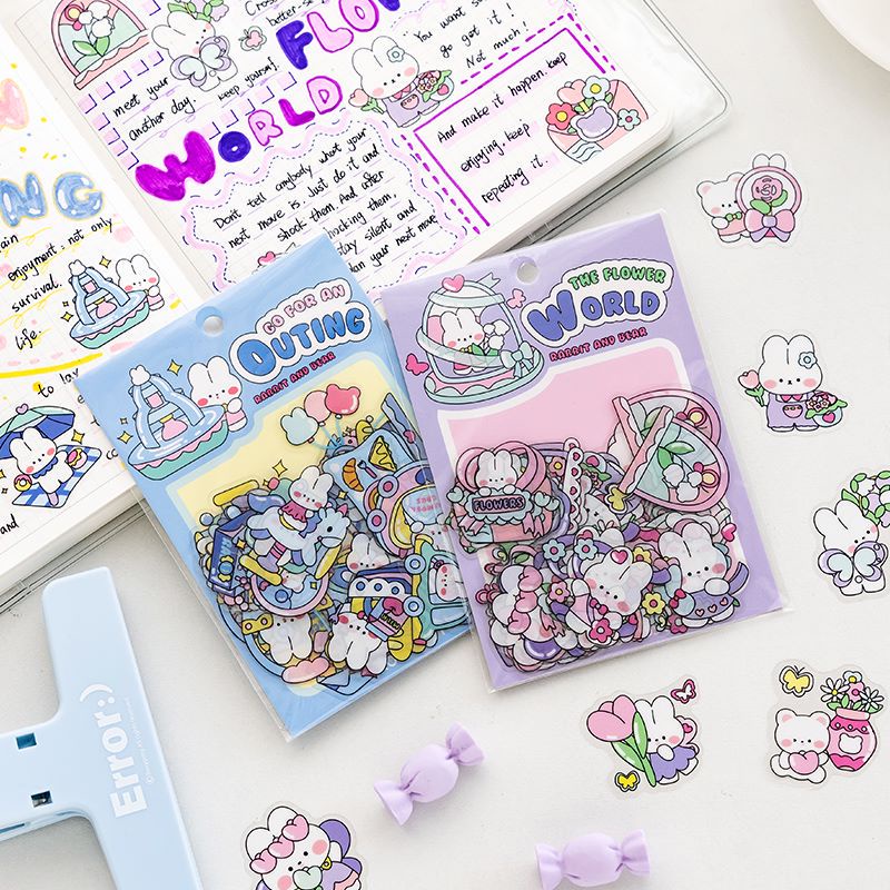 Imoda 40sheets/bag Cute Cartoon Sticker Bag So Cute Series Student ...