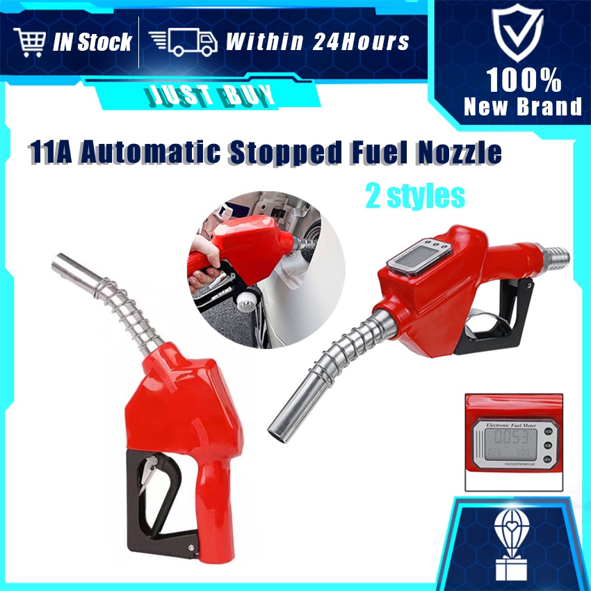 Automatic gun jumping 3/4" 1" Nozzle dia. Digital LED Gauge Fuel Nozzle for fuel dispenser pump
