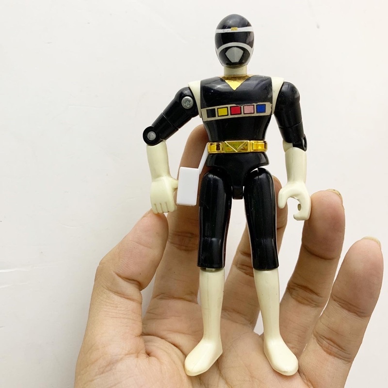 Superman model 1997 Power Rangers in Space Black Ranger Figure Bandai ...