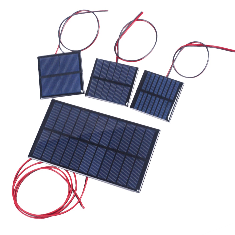 1PCS Mini Solar Panel With 30CM Wire Solar System DIY For Battery Cell ...