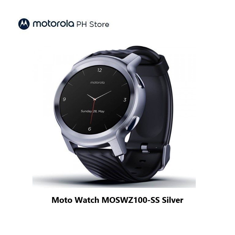 Motorola moto watch 100 MOSWZ100SS Steel Silver Aluminium1.3'LCDBT