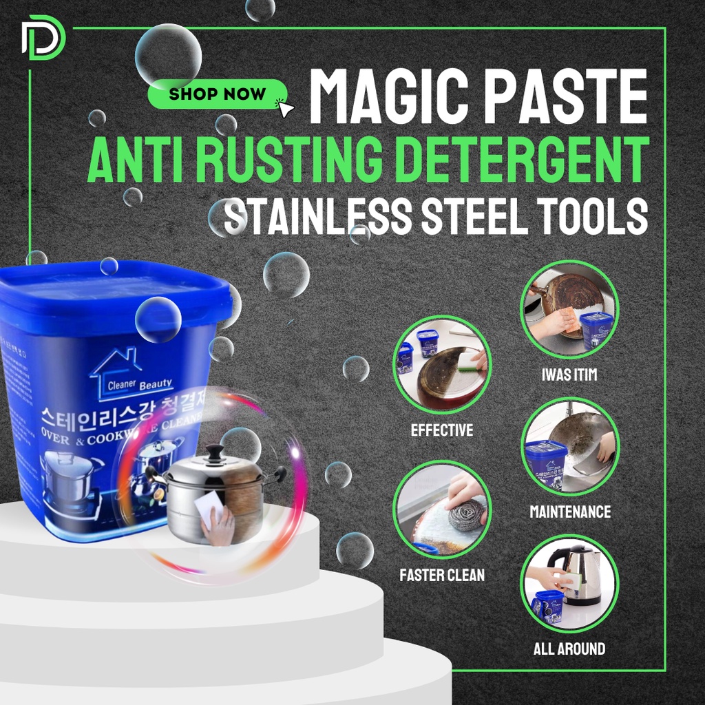 Magic Cleaning Paste Stainless Steel Magic Mirror, Rust Removal