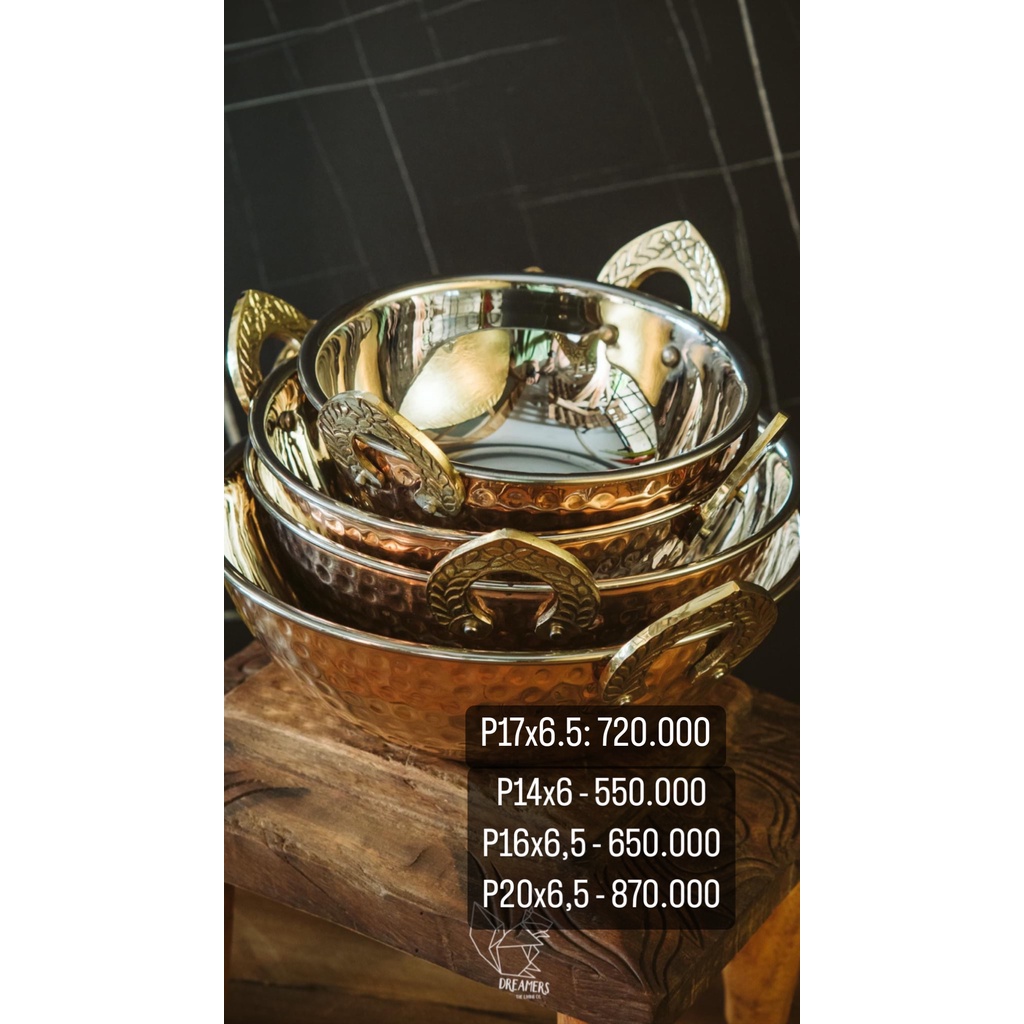 Bowl with 2 copper handles Shopee Philippines