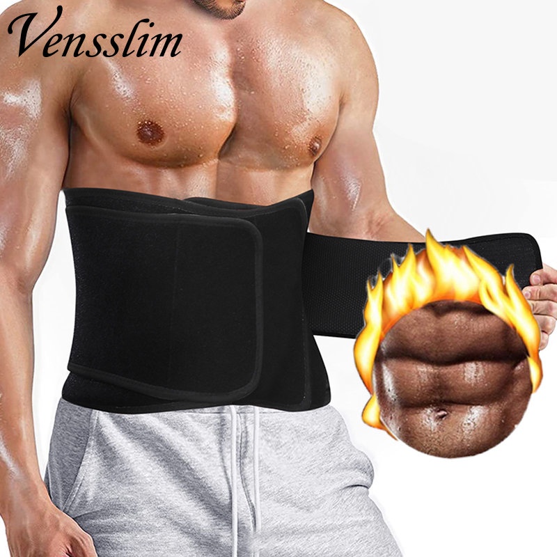 Mens Workout Waist Trainer Belt Neoprene Body Shaper Corset Sauna Sweat  Trimmer Cincher strap Slimming Belly Wrap