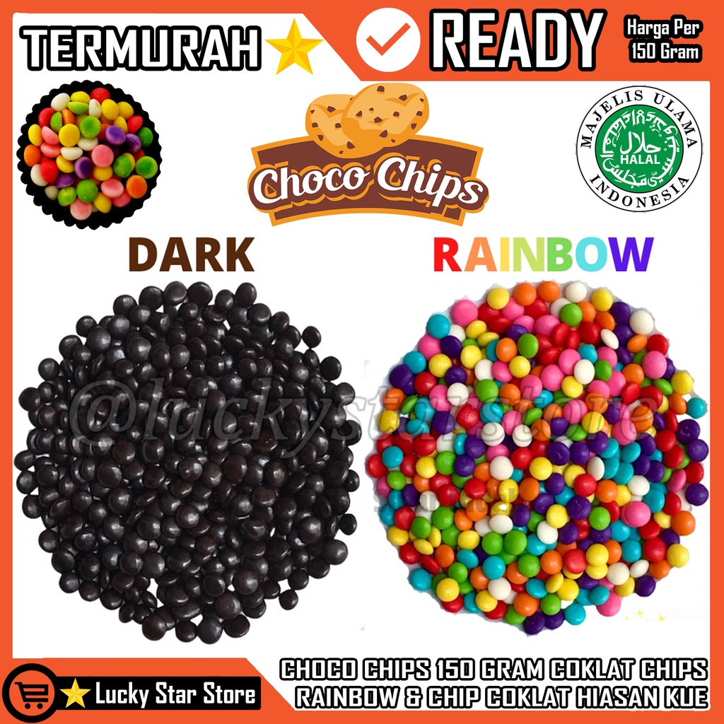 CHOCOCHIPS ELMER COLORED HR CHOCO CHIPS RAINBOW COLOR CHOCO CHIP ...