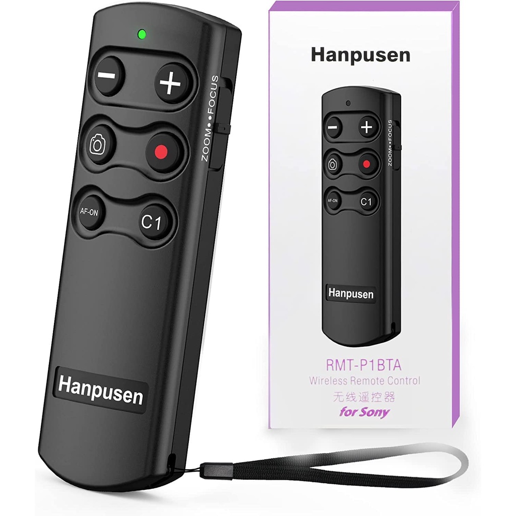 Hanpusen RMT-P1BTB Wireless Remote Control for Sony A6700, A6600, A6400