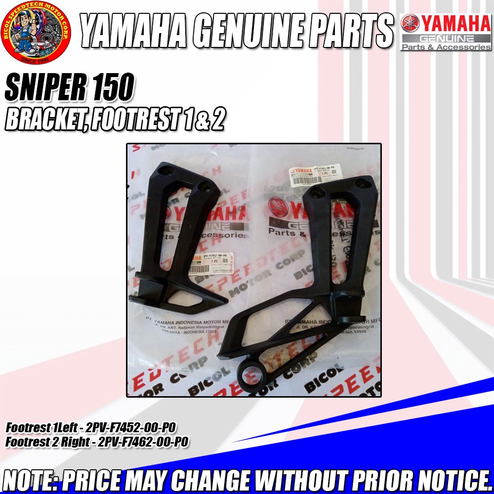 SNIPER 150 BRACKET, FOOTREST 1 & 2 (YGP) (GENUINE 1 2PVF745200, 2