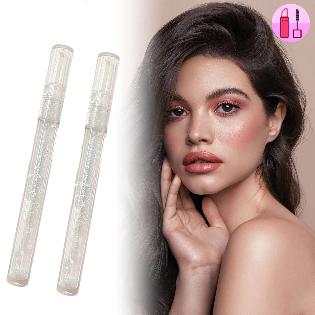 Blue Glitter Transparent Liquid Jelly Lip Gloss/Long Lasting