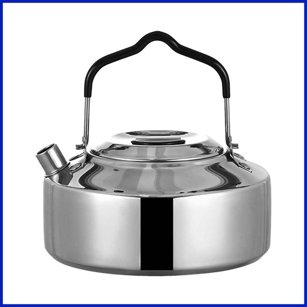 Camping Kettle 1L Stainless Camp Stove Pot Portable Lightweight Camp