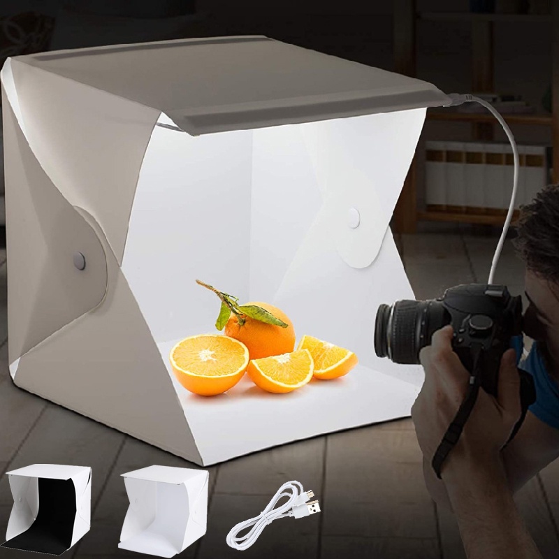 Mini Photo Studio Light Box LED Lights Room Photography Folding Detachable Portable Shopee