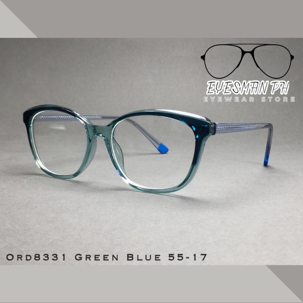 ORD8331 Green Blue 55-17 Eyeglasses Eye wear Eye frame Prescription ...