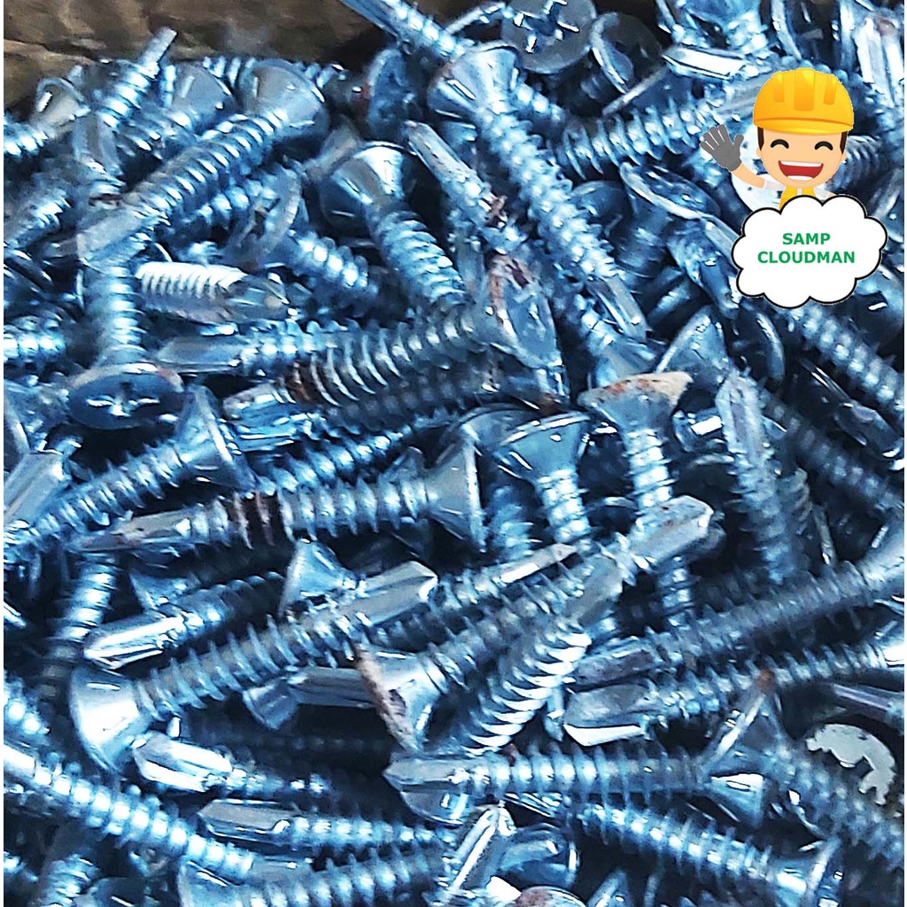 Hardiflex Screws Hardi Flat Head Screw 7 x 3/4" or 1" Self Drilling