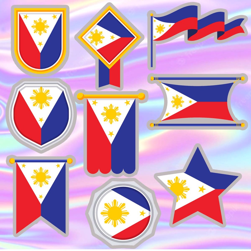 Philippine Flag Pinoy Sticker Waterproof Vinyl Sticker Shopee Philippines