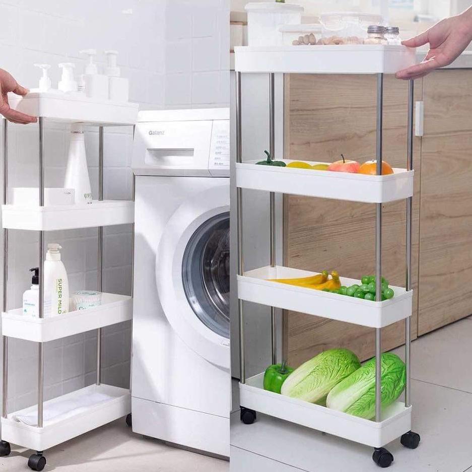 4-tier Trolley Rack SALON Kitchen Bedroom Bathroom/Multipurpose HANGER ...