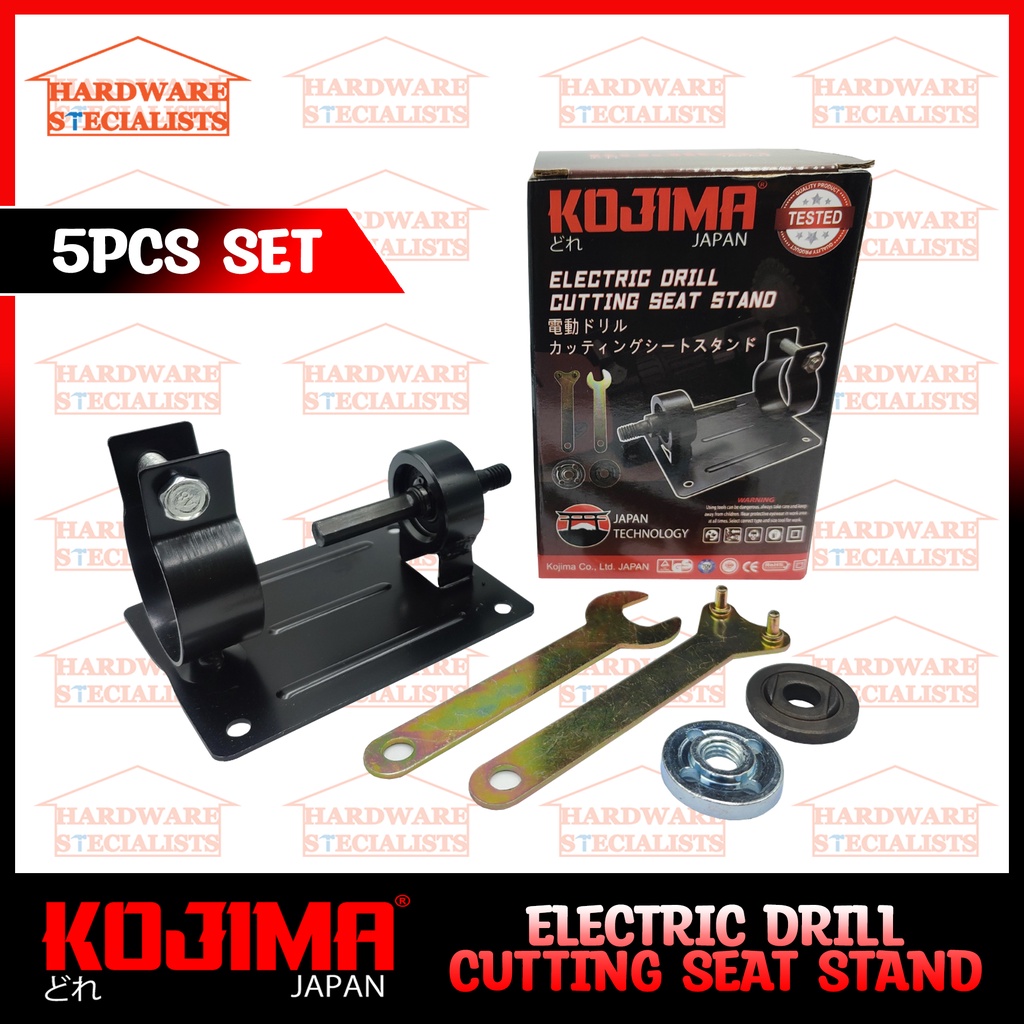 Kojima 5pcs/set 13mm Electric Drill Cutting Seat Stand Holder Set