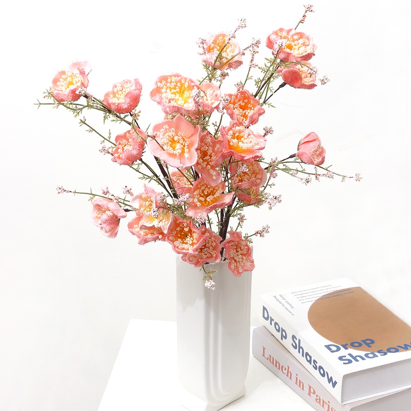 1Pcs 66cm Artificial Sakura Flowers Plum Blossom Bouquet Fake Flowers ...