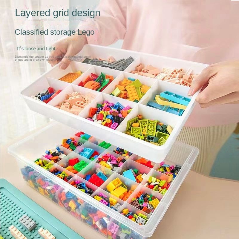 2nd floor children's building block storage box, eco-friendly plastic ...
