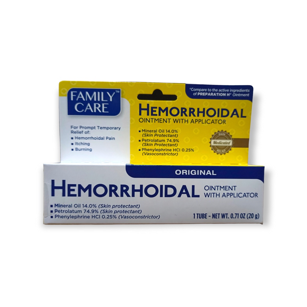 (USA) Family Care Hemorrhoidal Ointment with Applicator. 20 grams ...