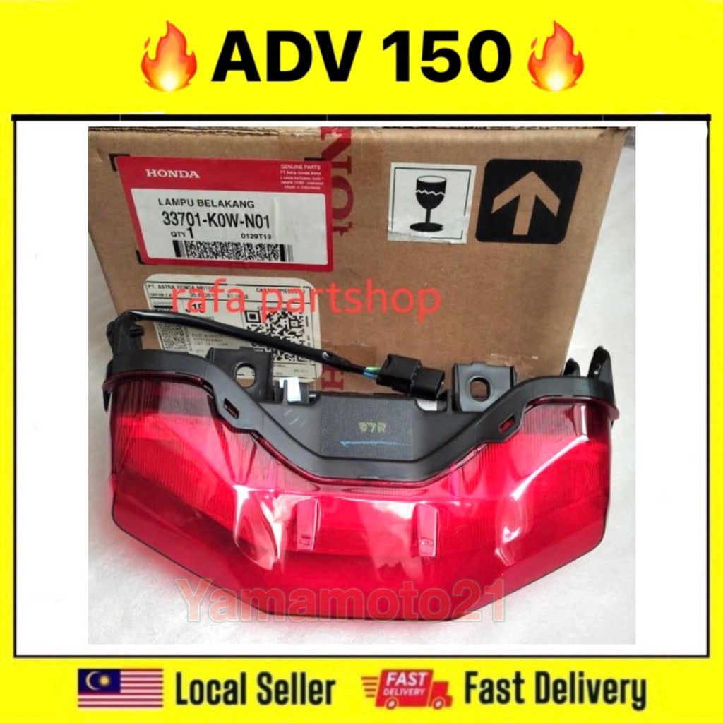 Honda Adv Adv Adv Adv Rear Tail Lamp Assy K W N Standard Light Lampu Ekor