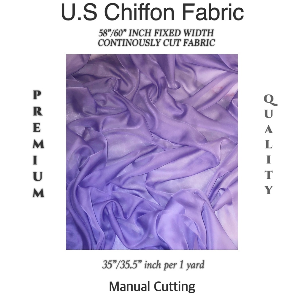 CHIFFON FABRIC [ PER YARD = 35/35.5