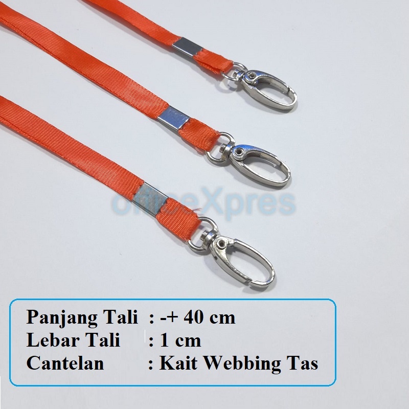 GANTUNGAN Id Card Strap Nylon Hook Webbing Bag/Name tag Strap/Card ...