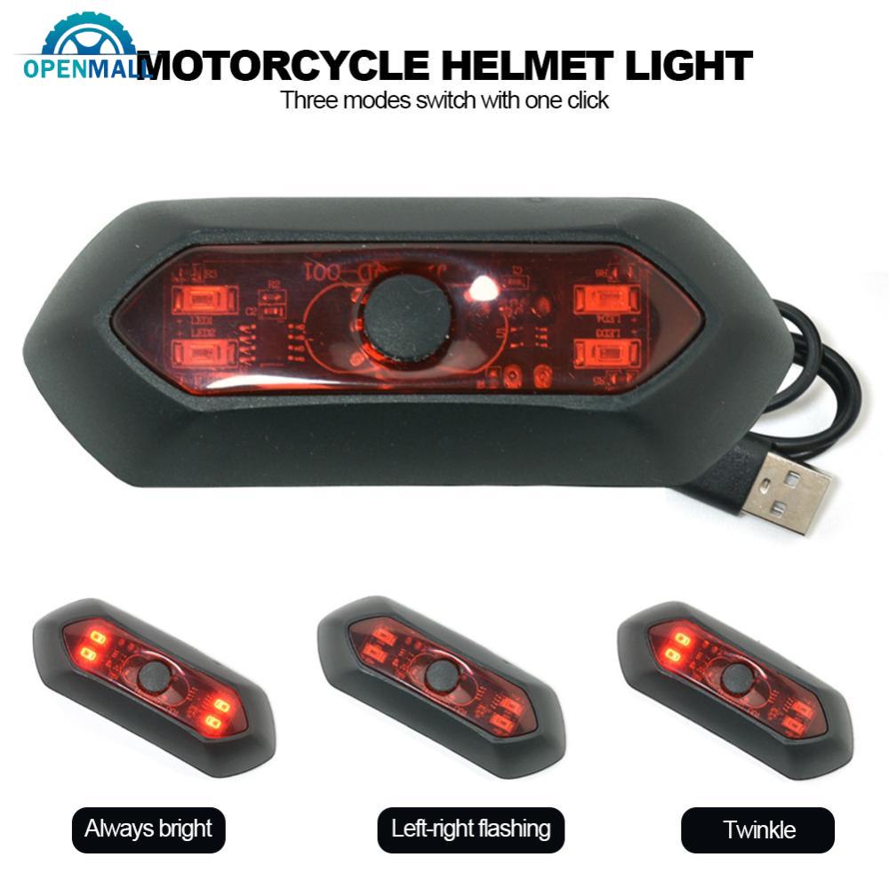 OM| 4 Led Helmet Rechargeable Motorcycle Bicycle Taillight Warning ...