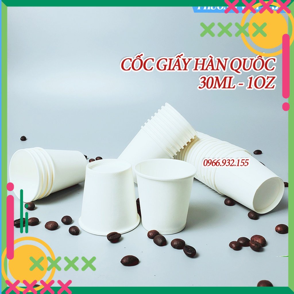 50 Paper Cups 30ml premium Korean 1OZ paper cups | Shopee Philippines