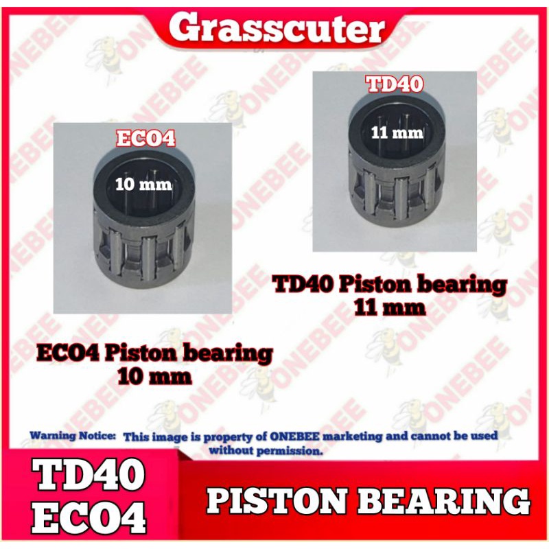 ECO4 Piston Bearing TD40 Piston Bearing fit for TD40 ECO4 grasscutter 2 stroke engine. Shopee